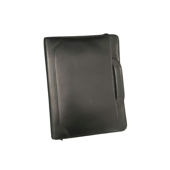 Vintage Franklin Covey Black Leather Zip Around Planner Compact Size - Picture 5 of 6